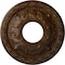Ekena Millwork Leaf Ceiling Medallion (Canopies up to 4 3/4"), 11 3/8"OD x 3 5/8"ID x 1 1/8"P, Root Beer Crackle CM11LFRBC - alternate 1